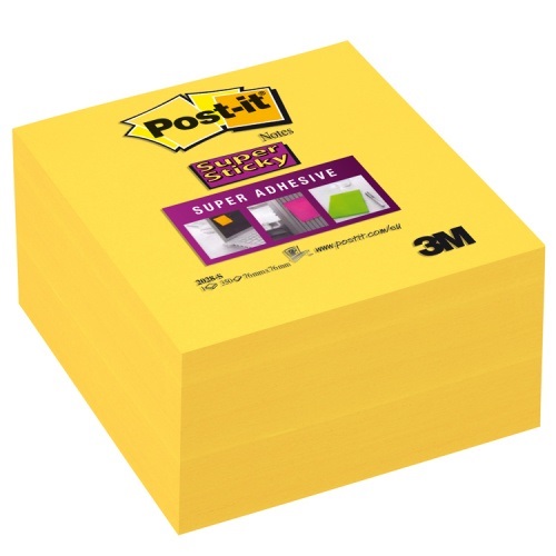 Post-it 2028-S Foglietti riposizionabili Super Sticky Giallo Oro 76x76 mm - 350 Fogli