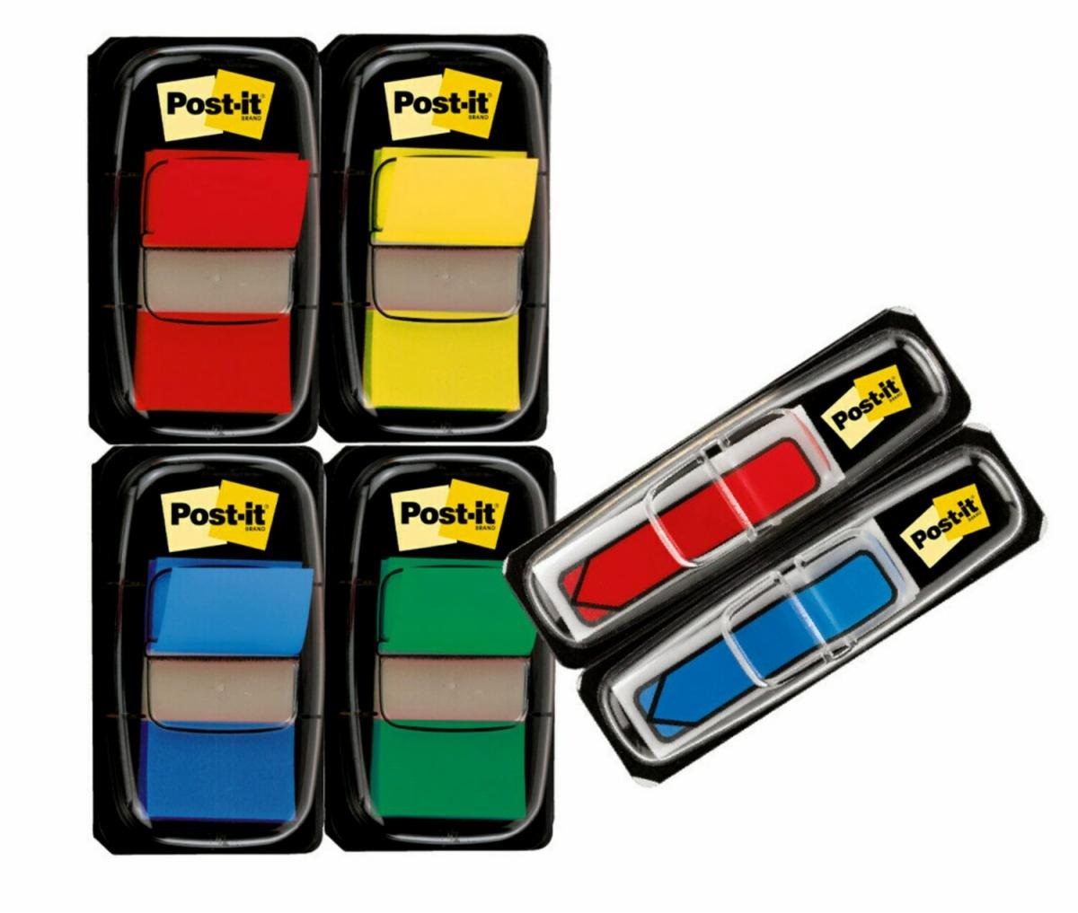 Post-it Index Medium 680 - 200 Segnapagina Autoadesivi 48 Mini Frecce in Colori Assortiti