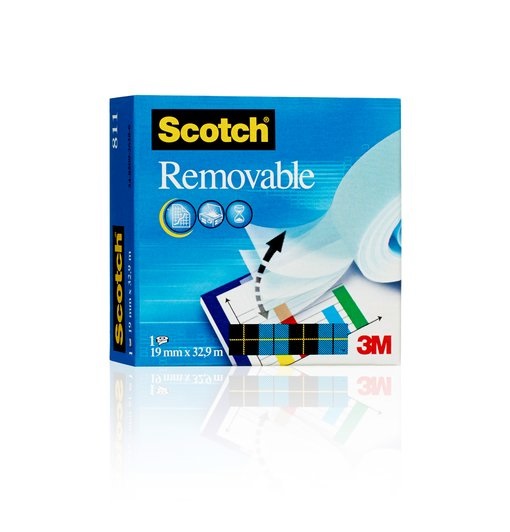 Scotch® Nastro adesivo Magic™ 811 - Removibile, Invisibile, 19 mm x 33 m, Trasparente