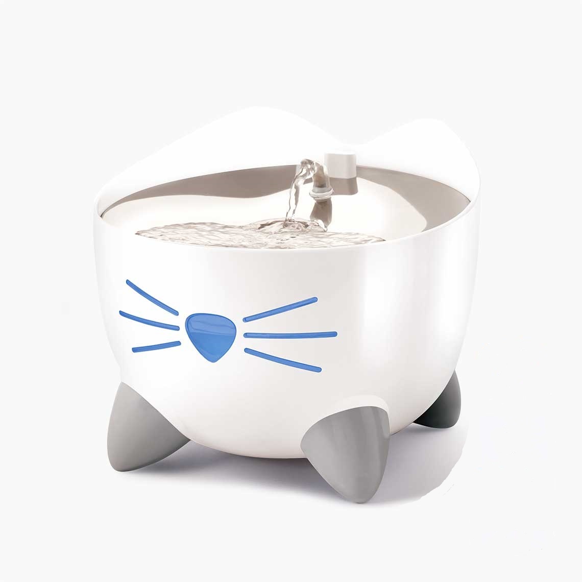 Catit 43751 Pixi Smart Fontana per Gatti - Capacità 2L, Pompa Super Silenziosa, Facile da Pulire, Finestra Trasparente