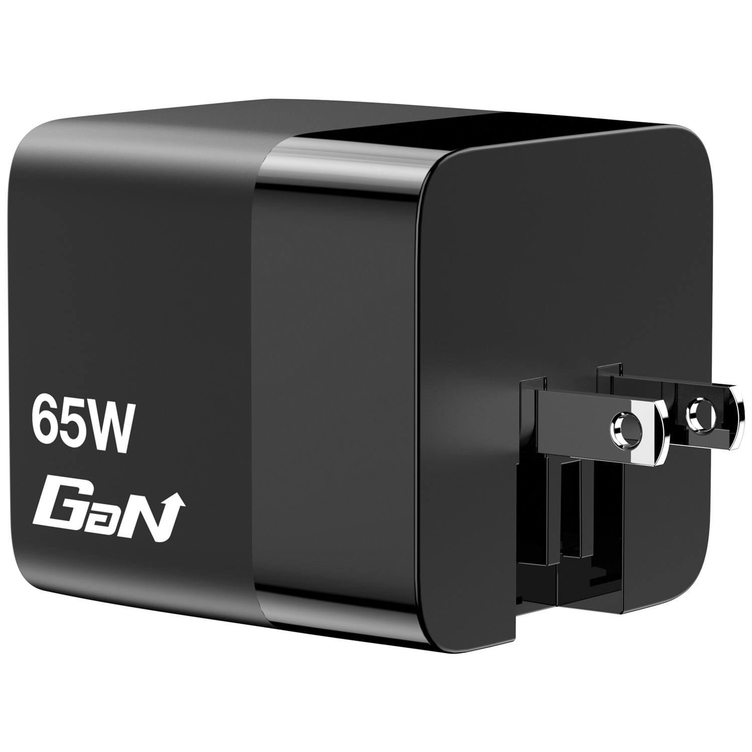 Verbatim GaN Charger 65W - Caricatore USB-C a 2 porte con cavo estraibile, adattatori EU/UK/USA, ricarica rapida
