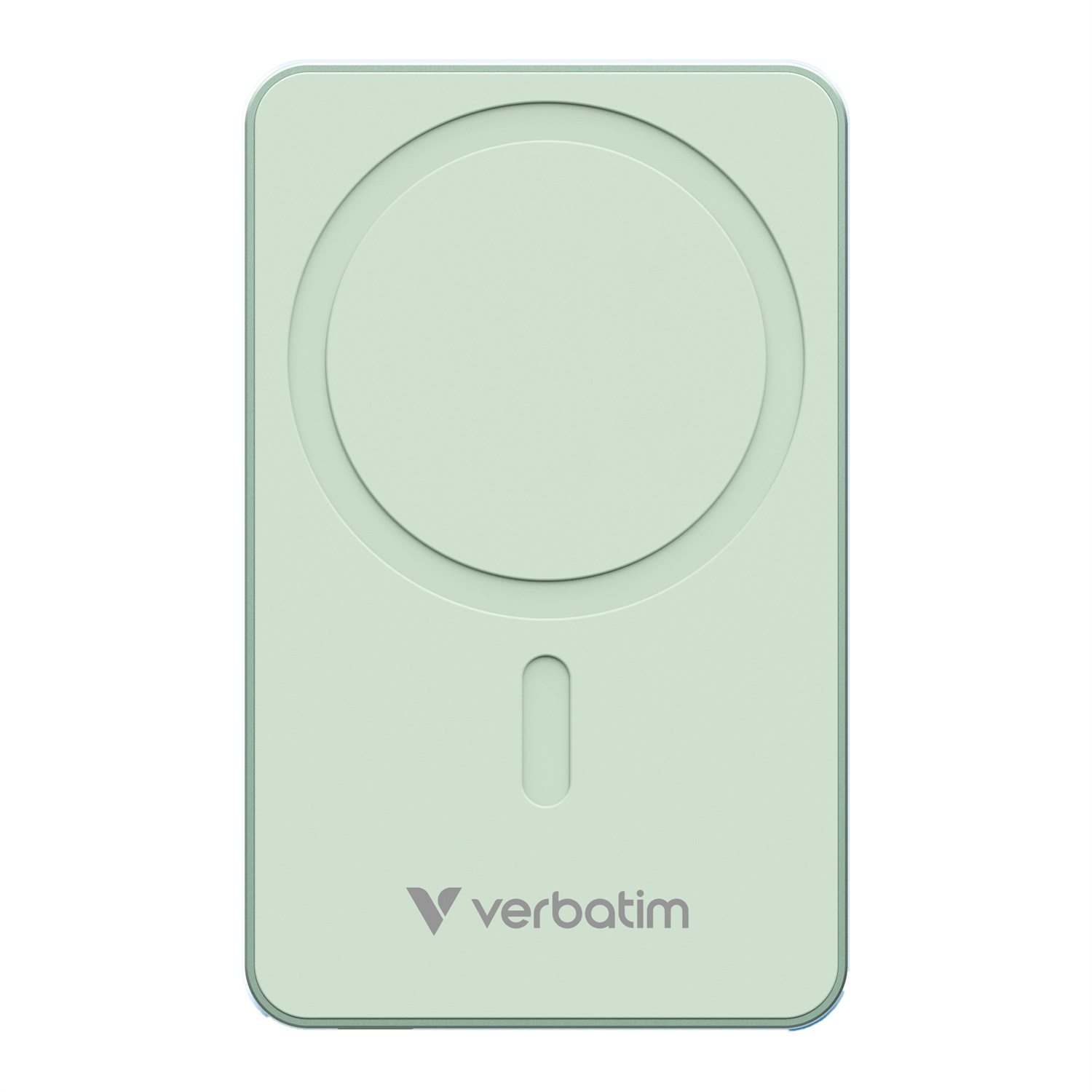 Verbatim Charge 'n' Go Essentials - Power Bank MagSafe 5000 mAh, Ricarica Magnetica 15 W, PD 20 W, con Indicatore LED, Compatibile con iPhone 16/15/14/13/12 Pro/Pro Max, Cavo USB-C incluso, Colore Verde