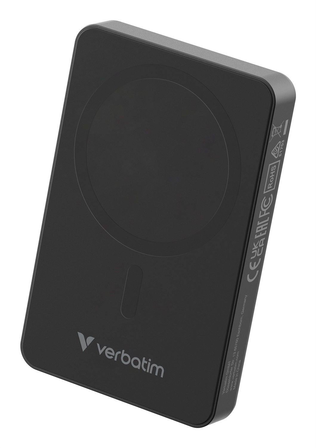 Verbatim Charge 'n' Go Essentials 10000 mAh Caricabatterie Wireless Magnetico, Quick Charge 3.0, PD 20 W, Nero