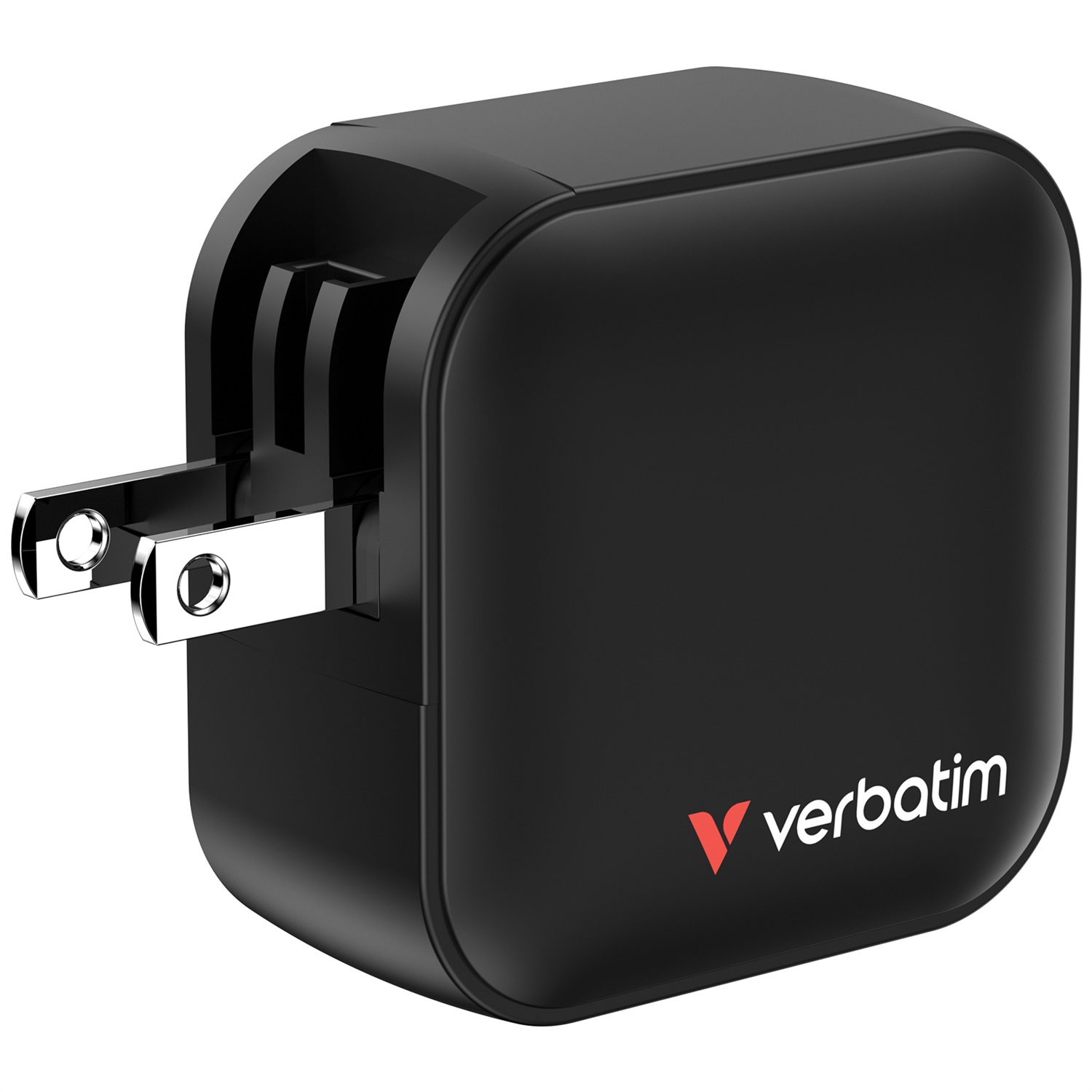 Verbatim Mini GaN Charger 70W Universale Nero - 3 Porte (2 x USB-C PD, 1 x USB-A QC 3.0), Ricarica Rapida Interno