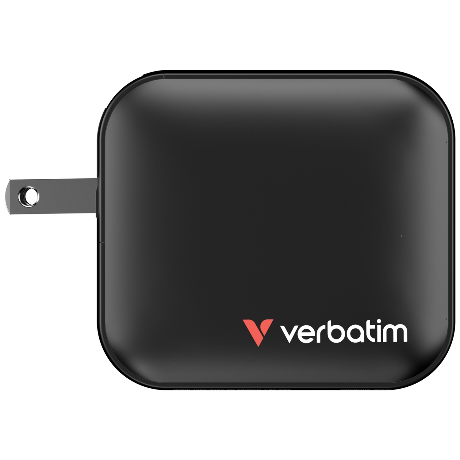 Verbatim Mini GaN Charger 100W - Caricabatterie Universale con 3 Porte USB-C e USB-A, Ricarica Rapida per MacBook, iPad, iPhone e Samsung