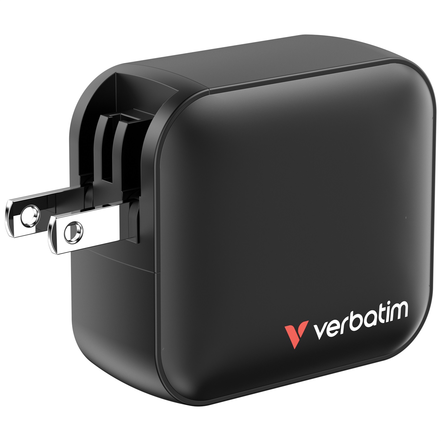 Verbatim Mini GaN Charger 100W - Caricabatterie Universale con 3 Porte USB-C e USB-A, Ricarica Rapida per MacBook, iPad, iPhone e Samsung