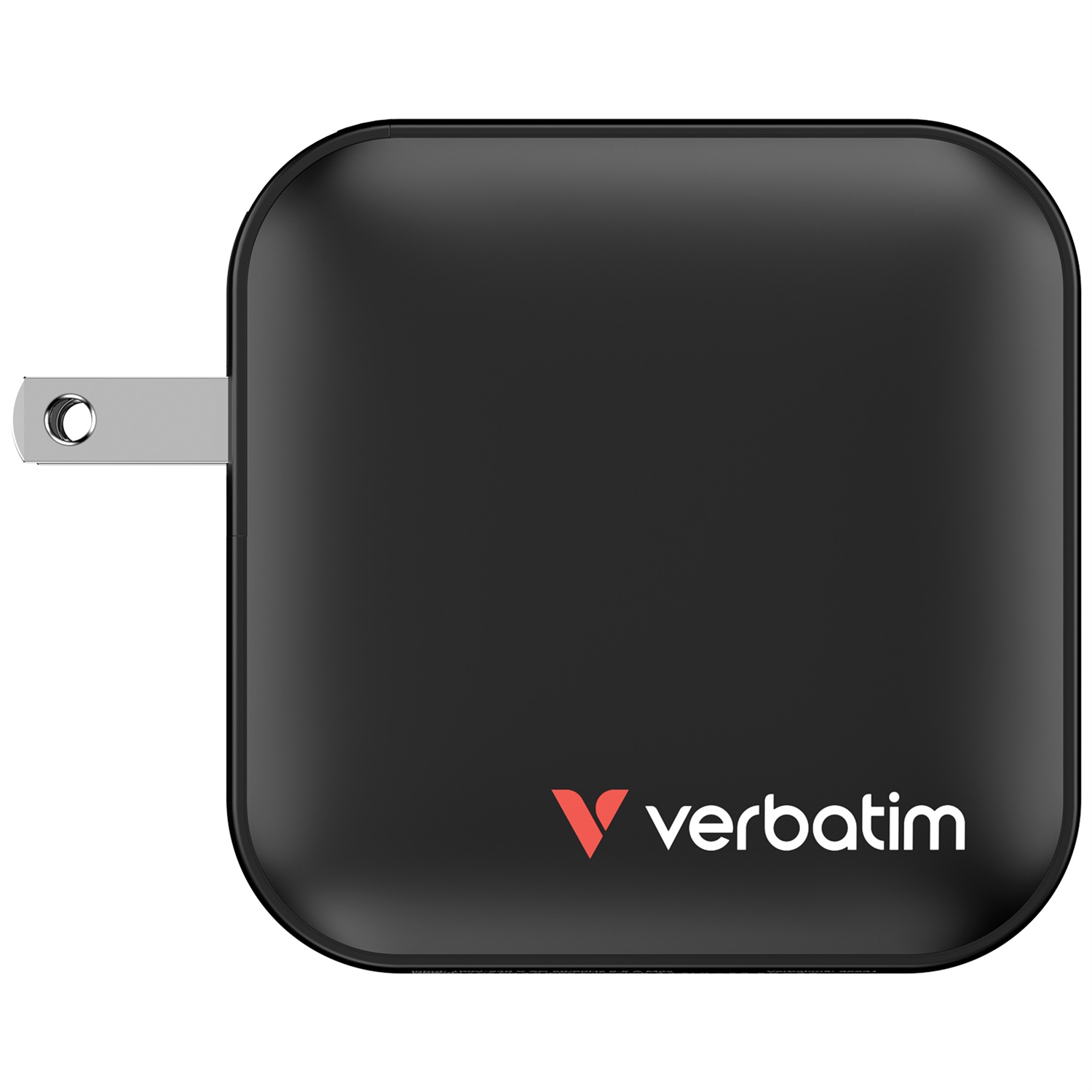 Verbatim Mini GaN Charger 100W Universale Nero - Caricatore Interno AC con 3 Porte USB Tipo C