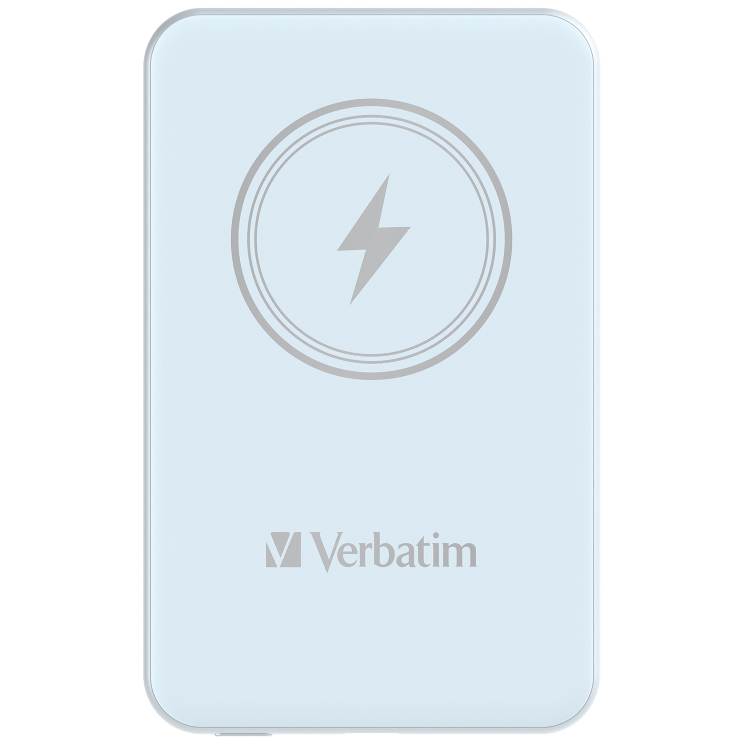 Verbatim Charge 'n' Go Power Bank Wireless Magnetico 5000 mAh Blu - Polimeri di litio (LiPo), Quick Charge 3.0, Ricarica Wireless 15W, Sottile 9.6 mm