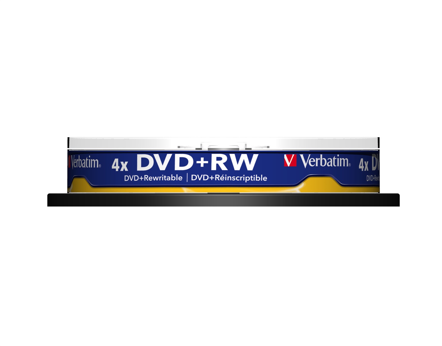 Verbatim DVD RW Matt Silver 4,7 GB Riscrivibili 4x Cake Box 10 pz