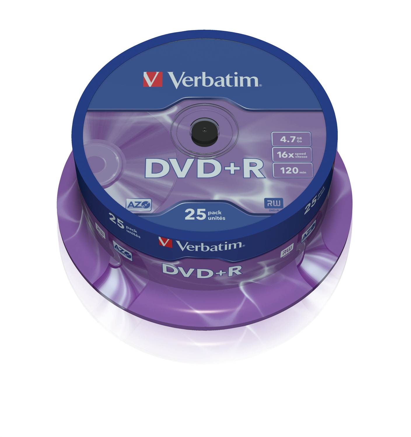 Verbatim DVD R 4,7GB 16x Cake Box da 25 pezzi