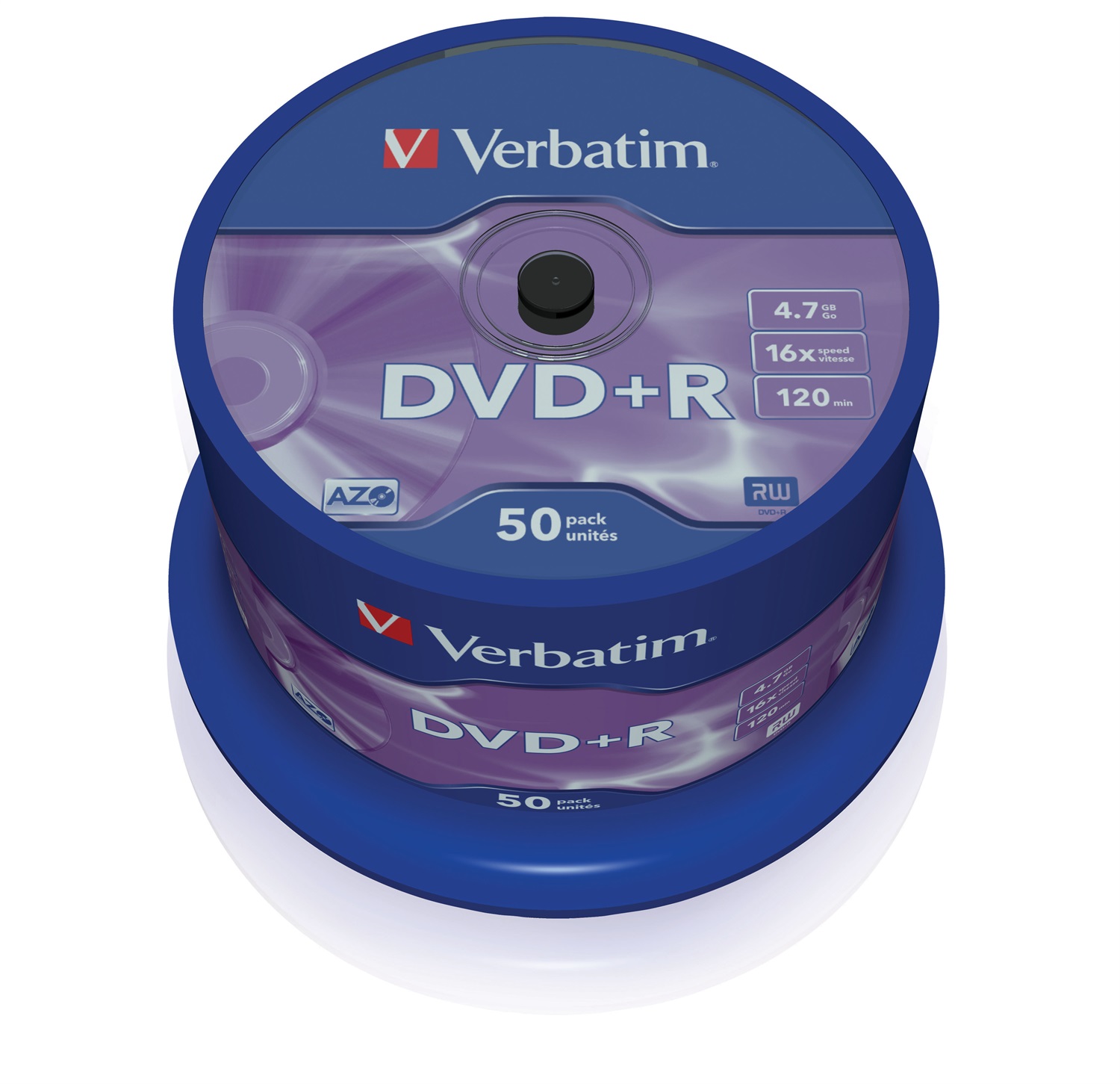 Verbatim DVD R 4.7GB 16x - Confezione Cake Box da 50 pezzi