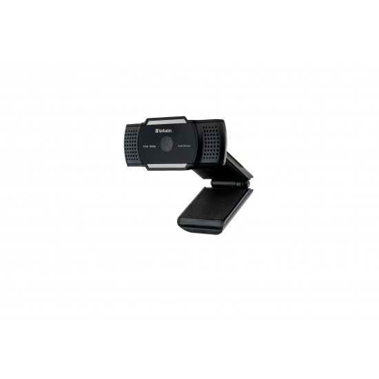 Verbatim Webcam 49578 - 2560 x 1440 Pixel, Full HD 1080p, Microfono Integrato, Messa a Fuoco Automatica, Otturatore Privacy