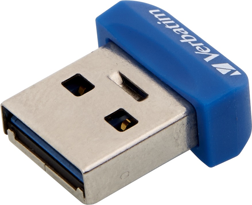 Verbatim Store 'n' Stay NANO - Memoria USB 3.0 da 32 GB - Blu, USB Tipo A, Velocità di lettura fino a 80 MB/s