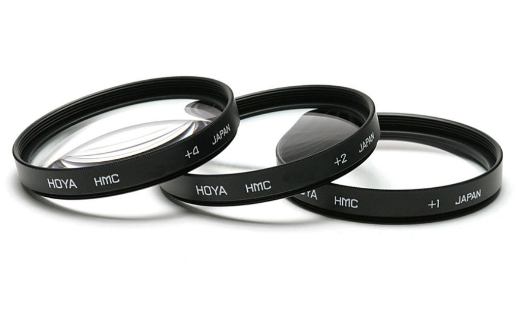 Hoya HMC Close-Up Lens Set 58mm - Set di filtri 1, 2, 4 per Fotografia Macro con Astuccio