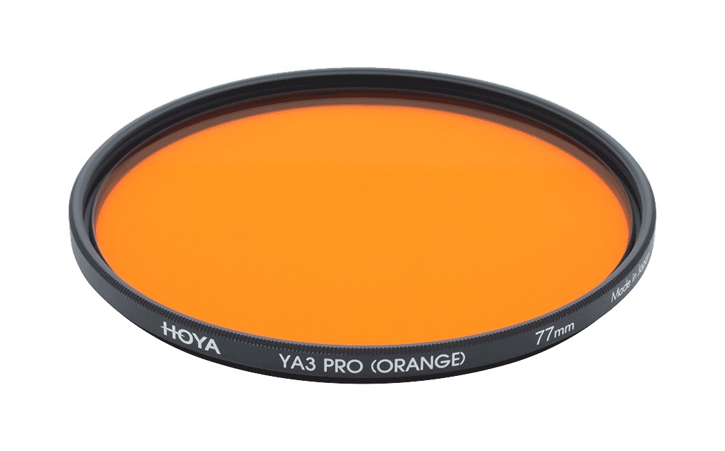 Hoya YA3 Pro Orange Filtro Arancione 55 mm per Fotocamera - Aumenta il Contrasto in Bianco e Nero e Colori