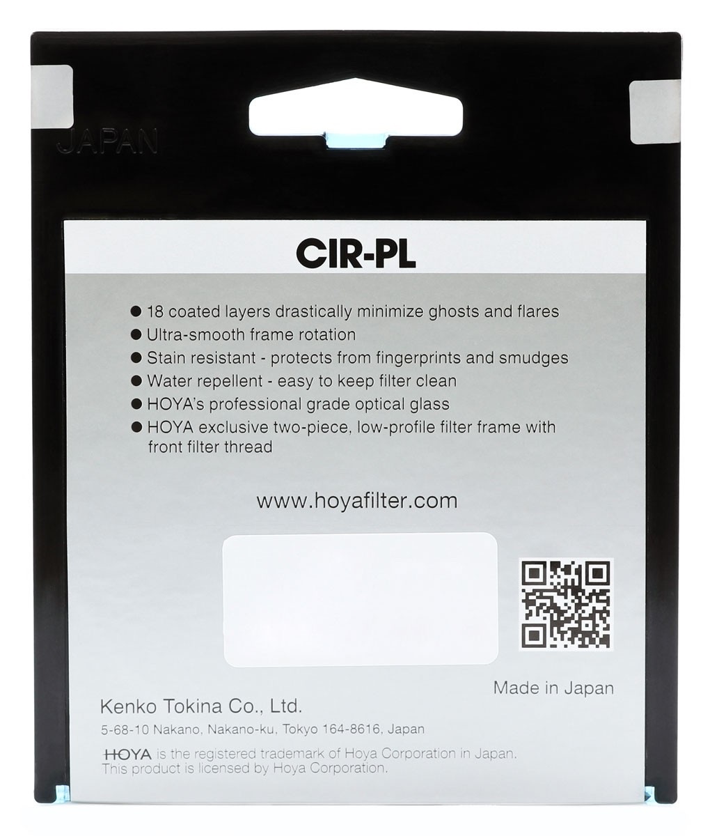 Hoya Fusion ONE CIR-PL Filtro Polarizzatore Circolare 37 mm - Alta Trasmissione Luce, Resistente all'Acqua