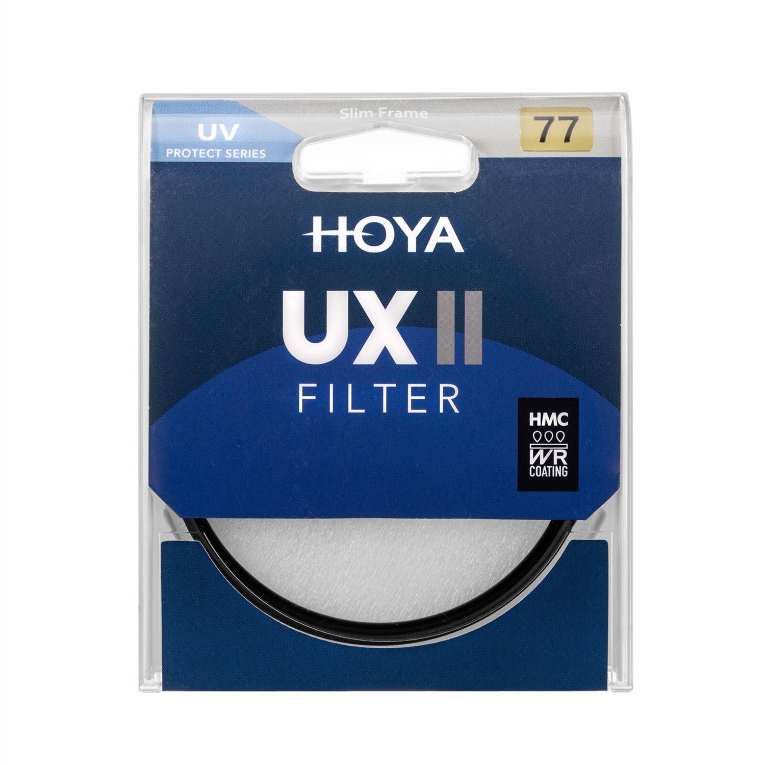 HOYA Filtro UV UX II 77mm - Alluminio a profilo basso, Rivestimento idrorepellente HMC-WR, Riduzione foschia e correzione colori