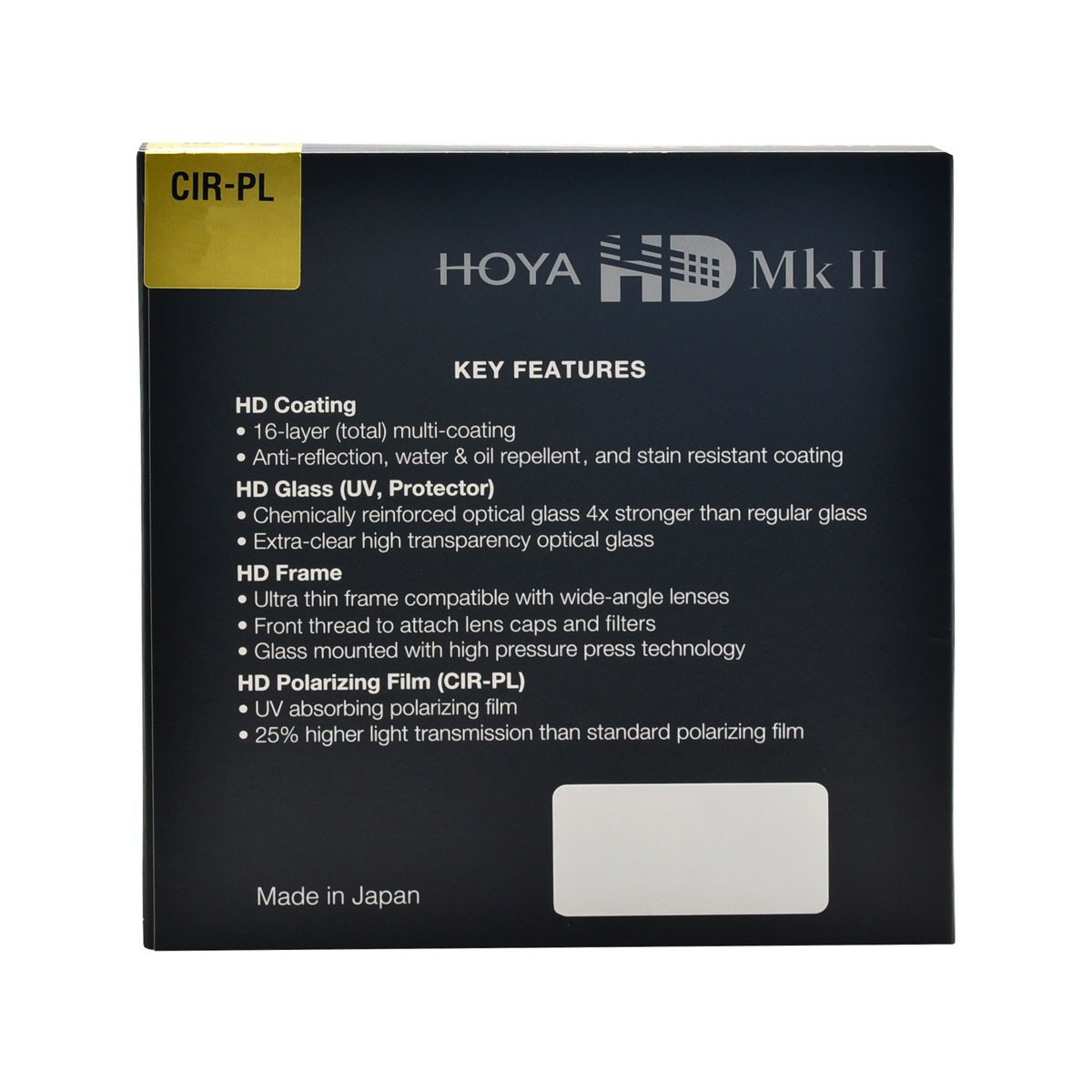 Hoya Filtro Polarizzatore Circolare HD Mk II 58mm - Controllo Riflessi, Miglioramento Contrasto e Saturazione Colori