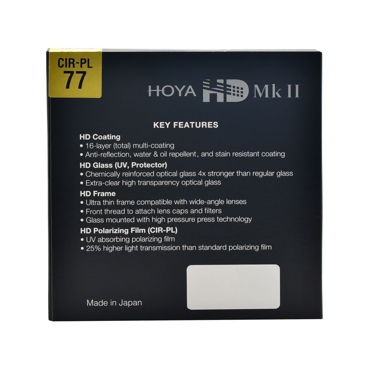 Hoya HD Mk II CIR-PL Filtro Polarizzatore Circolare 77mm - Alta Trasparenza, 16 Strati Antiriflesso