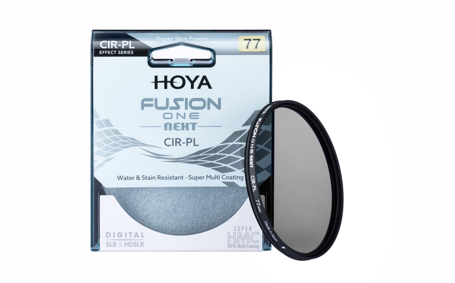 Hoya Filtro Polarizzatore Circolare Fusion ONE Next 77mm - Vetro Ottico di Alta Qualità, 18 Strati, Elevata Trasmissione della Luce, Idrorepellente e Antimacchia