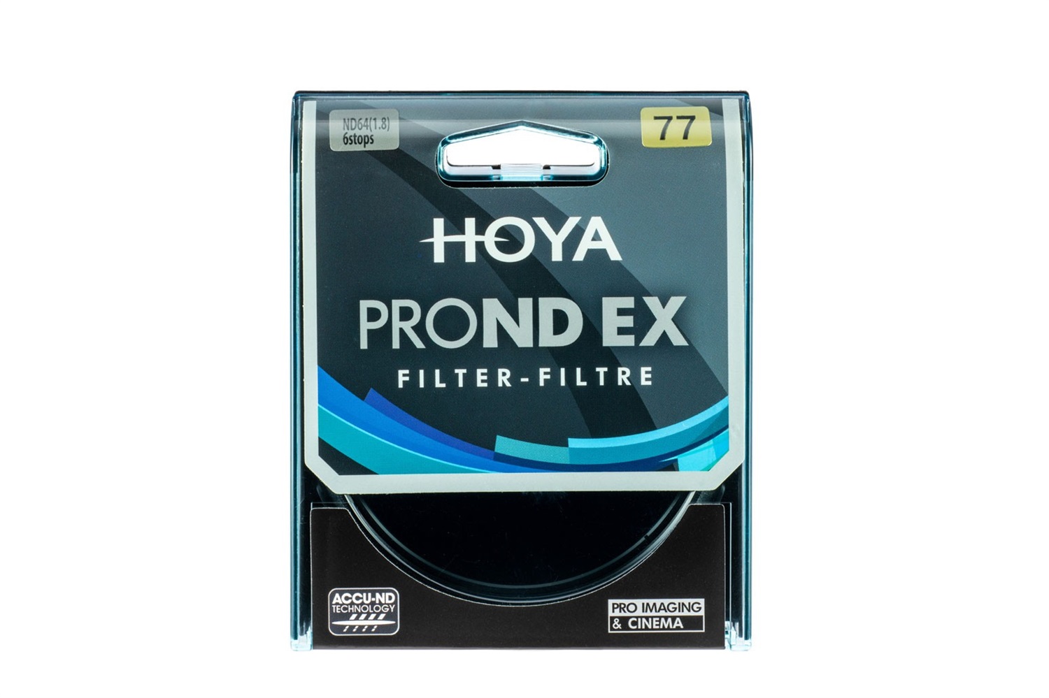 Hoya Pro ND Ex 64 Filtro a Densità Neutra 77mm - Blocca 6 Stop di Luce, Tecnologia ACCU-ND