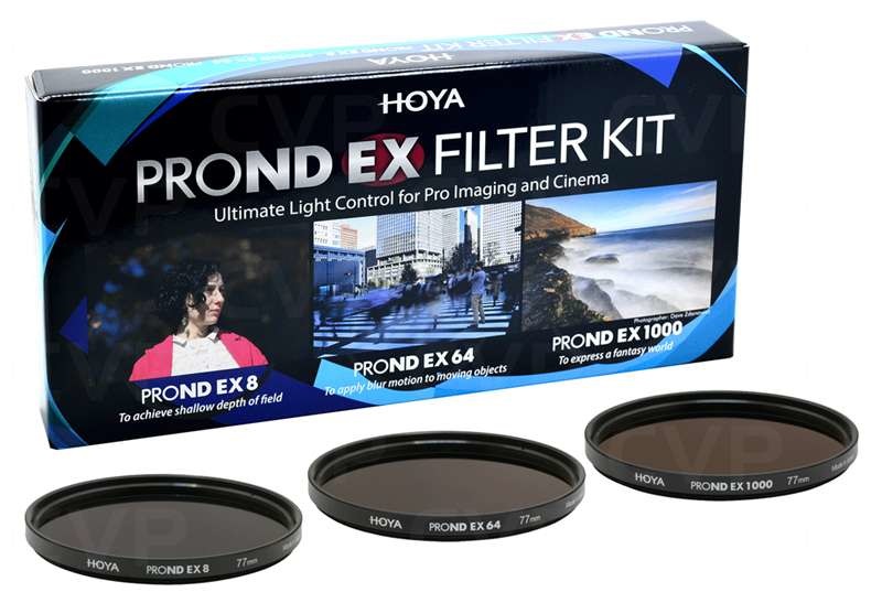 Hoya PRO ND EX Filter Kit - Filtro a densità neutra 72mm con ND8, ND64 e ND1000