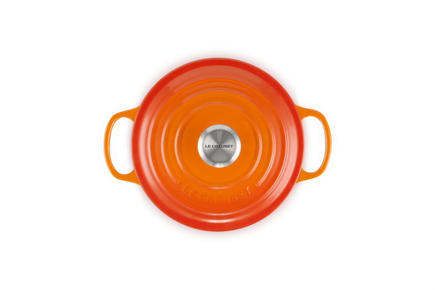 Le Creuset Cocotte Rotonda Evolution in Ghisa Vetrificata 1,8 L Arancione con Coperchio - Diametro 18 cm