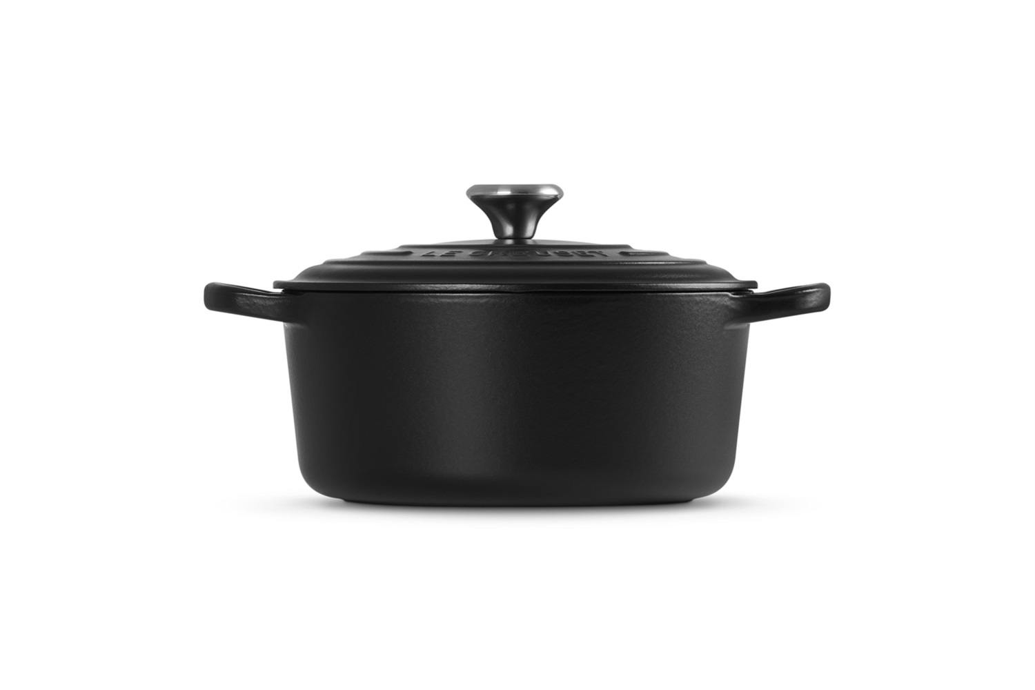 Le Creuset Cocotte Rotonda Evolution in Ghisa Vetrificata Nero Opaco, 22 cm, 3,3 L
