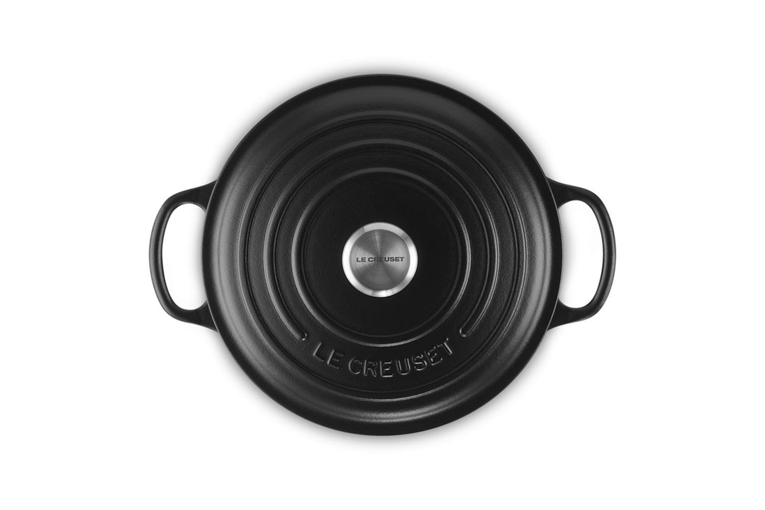 Le Creuset Cocotte Rotonda Evolution in Ghisa Vetrificata Nero Opaco, 22 cm, 3,3 L