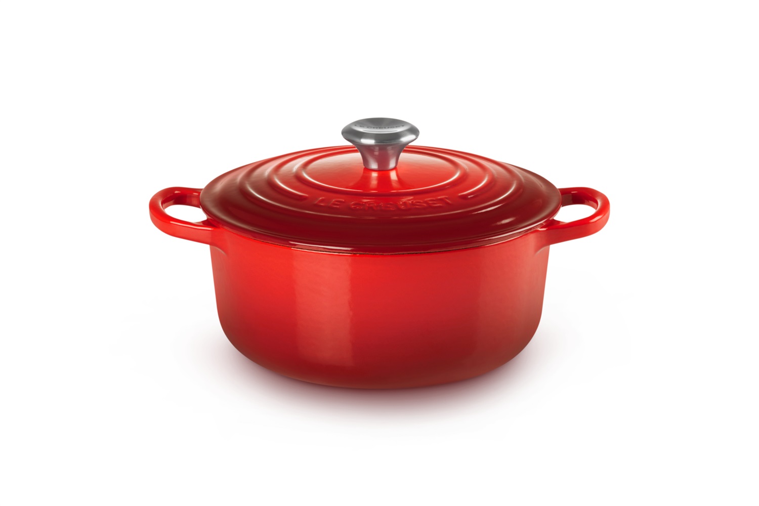 Le Creuset Cocotte Rotonda Evolution 22 cm in Ghisa Vetrificata Ciliegia - Capacità 3,3 L