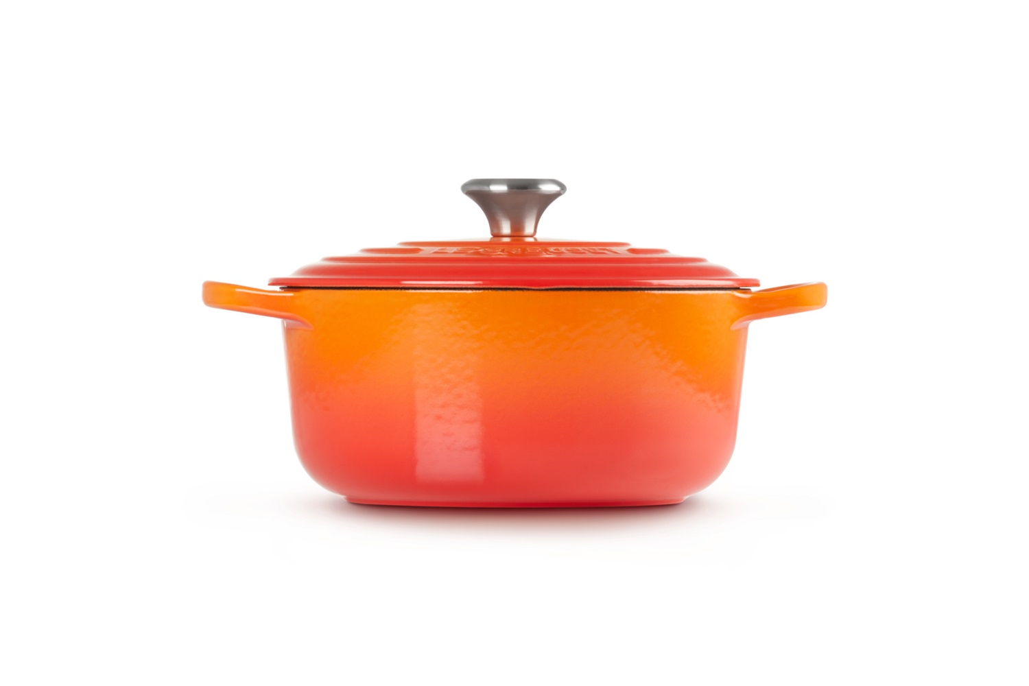 Le Creuset Cocotte Rotonda Evolution in Ghisa Vetrificata 22 cm, Arancione, 3,3 L - Perfetta per Stufati e Arrosti