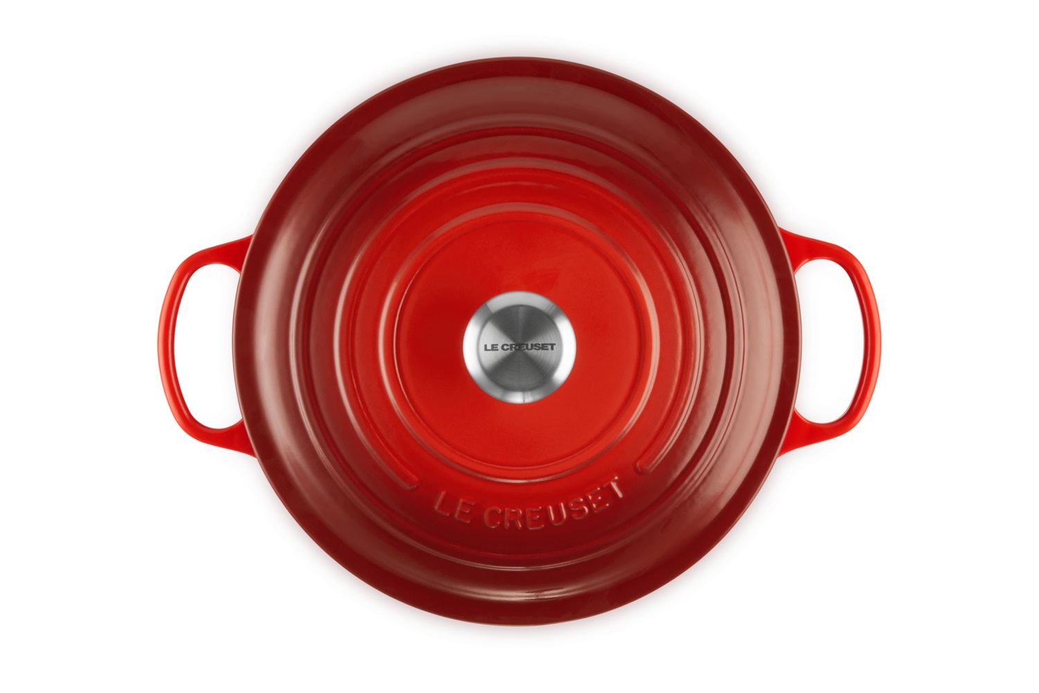Le Creuset Cocotte Rotonda Evolution 28 cm Ciliegia in Ghisa Vetrificata - Capacità 6,7 L