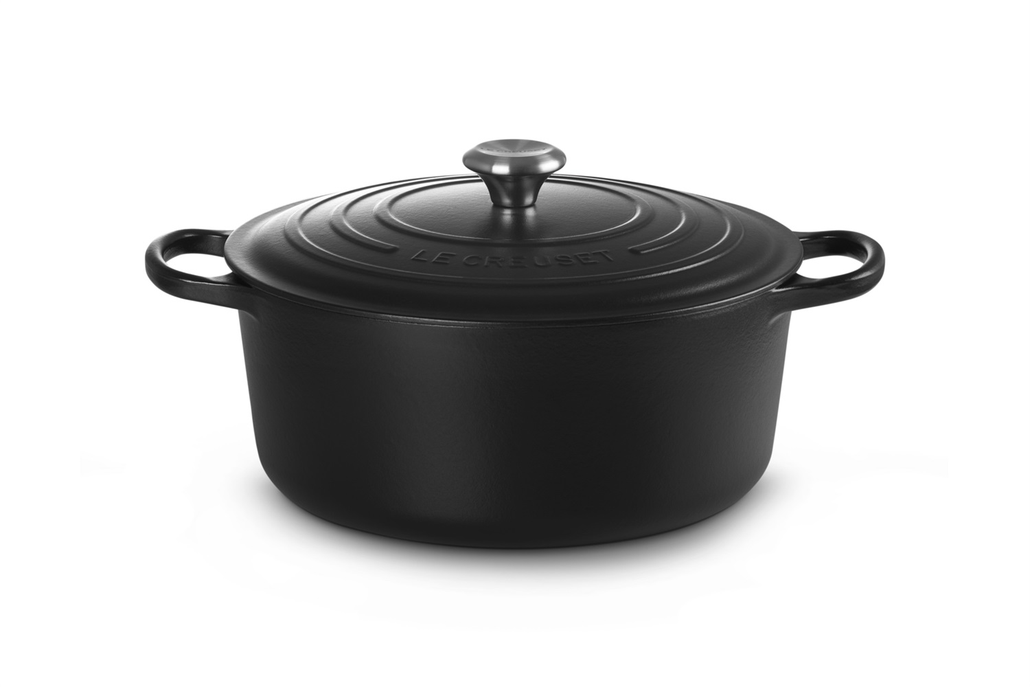 Le Creuset Cocotte Rotonda Evolution in Ghisa Vetrificata 30 cm Nero - Capacità 8,1 L