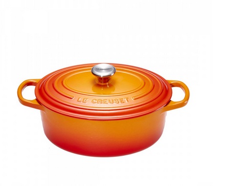 Le Creuset Casseruola Evolution in Ghisa Ovale 27 cm 4,1 L Arancione - Adatta per Arrosti e Induzione