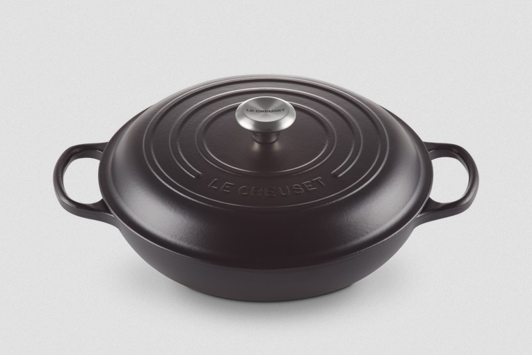 Le Creuset Tegame Basso Evolution in Ghisa Vetrificata 30 cm - Nero, 3.2 L