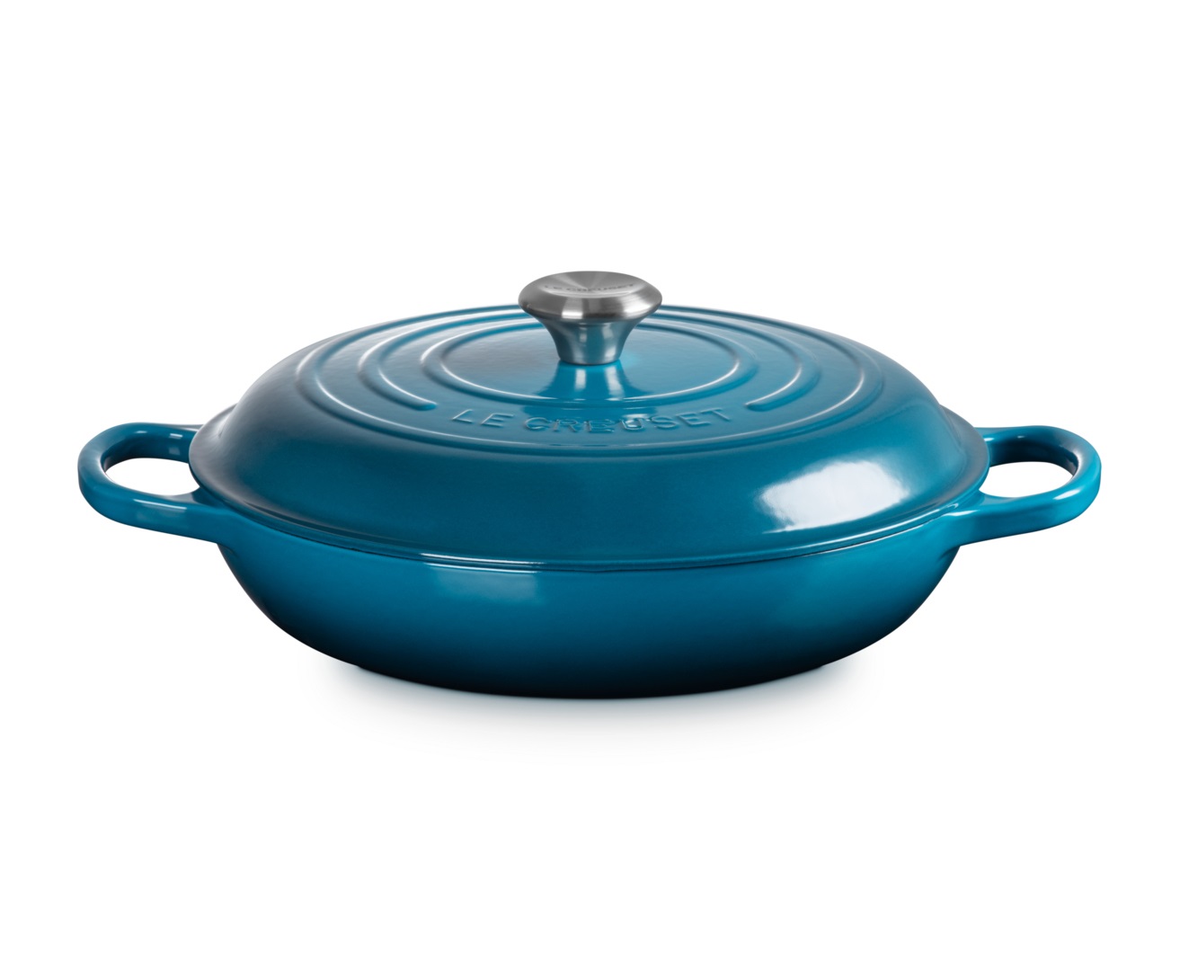 Le Creuset Tegame Basso Evolution in Ghisa Vetrificata 30 cm 3.2 L Deep Teal