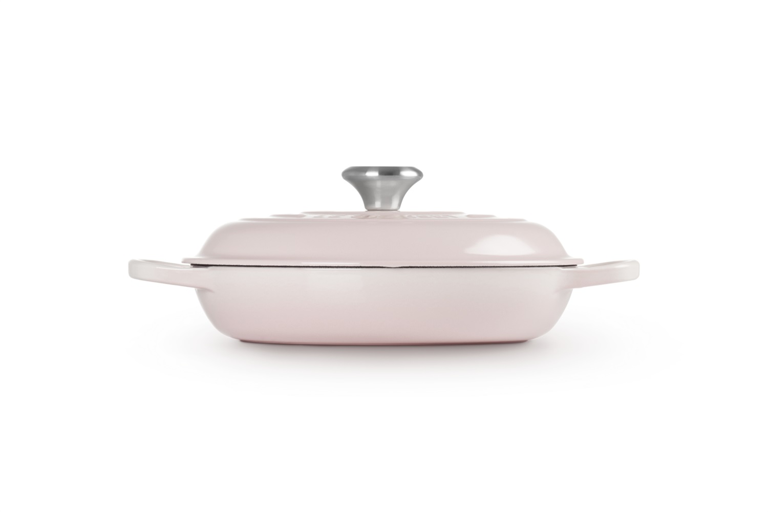 Le Creuset Tegame Basso Evolution in Ghisa Vetrificata 26 cm Shell Pink - Capacità 2,2 L
