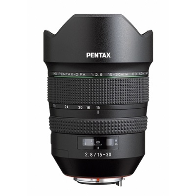 Pentax HD D-FA 15-30mm f/2.8 ED SDM WR - Obiettivo Grandangolare Nero per Fotocamere Full Frame