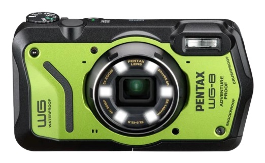 Pentax WG-8 - Fotocamera Digitale Compatta 20 MP CMOS Impermeabile e Rugged con GPS e Video 4K