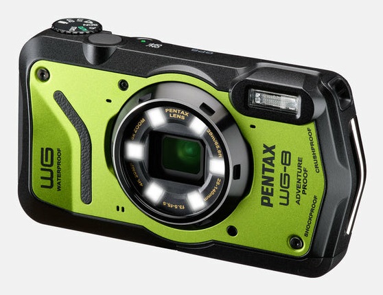 Pentax WG-8 - Fotocamera Digitale Compatta 20 MP CMOS Impermeabile e Rugged con GPS e Video 4K