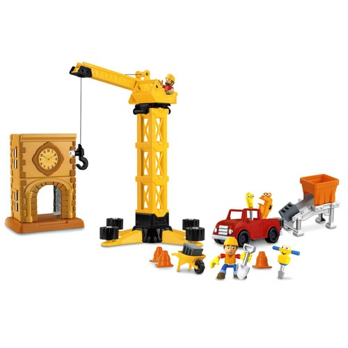 Fisher-Price Il Cantiere di Manny P9831 - Gioco educativo con personaggi e attrezzi per stimolare la creatività