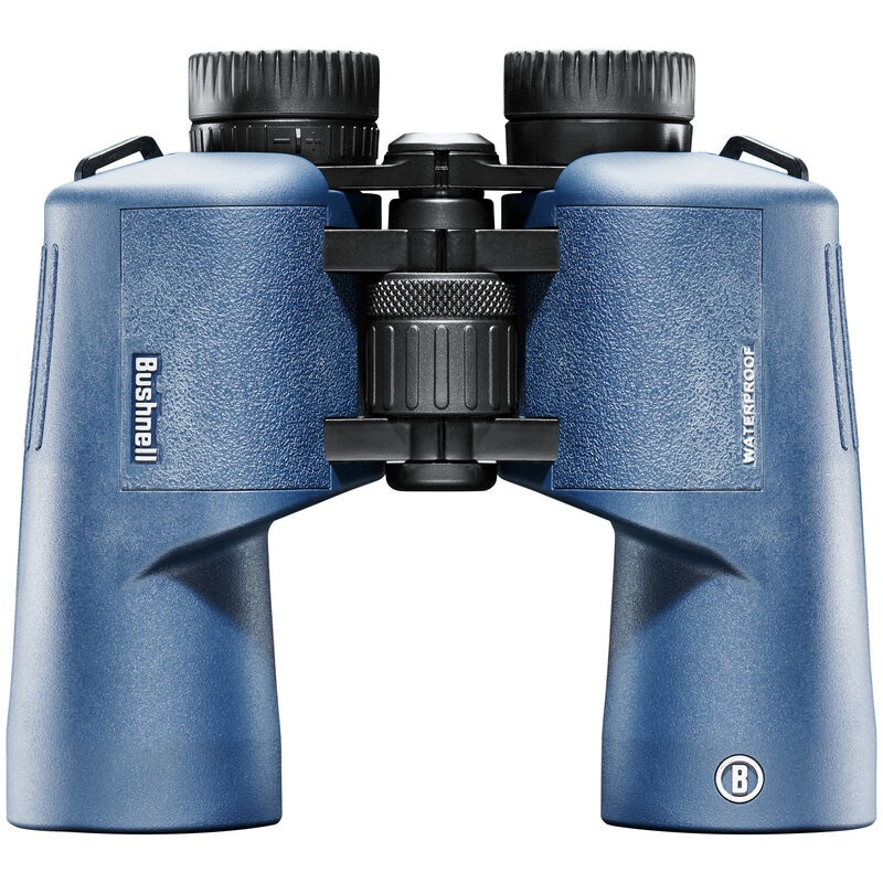 Bushnell H2O 2 Binocolo 7x50 Porro Blu Scuro - Completamente Multicoated, Impermeabile e Antiappannante, Conchiglie Oculari Twist Up