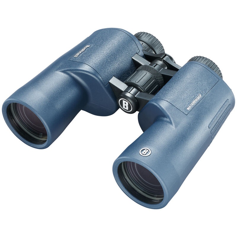 Bushnell H2O 2 Binocolo 7x50 Porro Blu Scuro - Completamente Multicoated, Impermeabile e Antiappannante, Conchiglie Oculari Twist Up