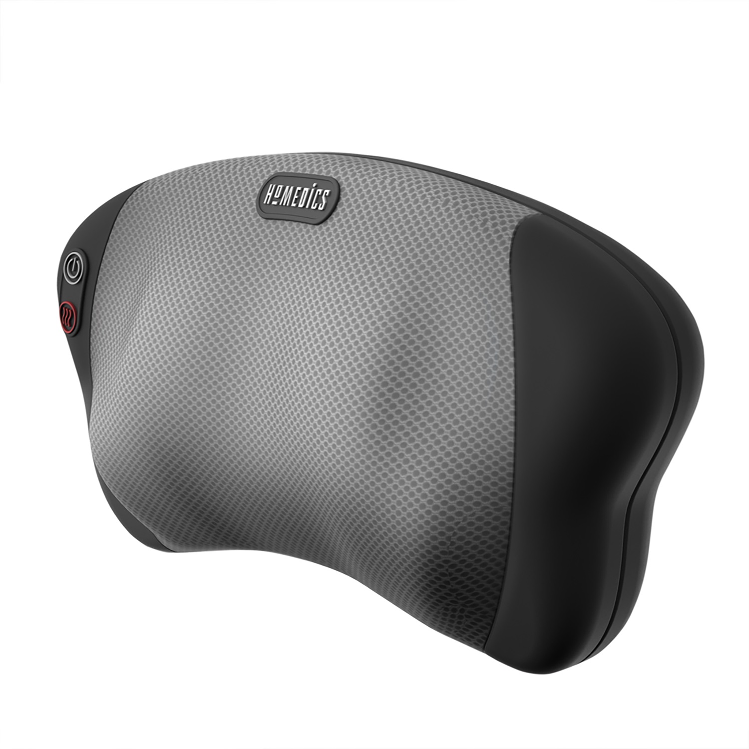 HoMedics Cuscino Massaggiante Shiatsu Elettrico con Funzione di Riscaldamento, per Collo, Spalle, Schiena, Zona Lombare e Gambe, Nero