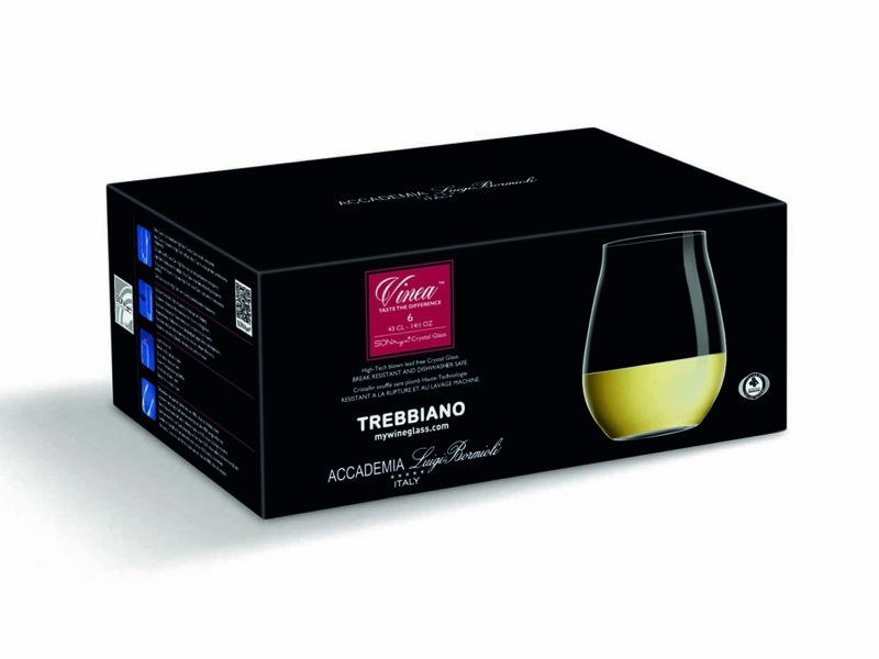 Bormioli Luigi Calice Vinea Montepulciano Merlot 45 cl - Set da 6 pezzi in vetro per vino rosso