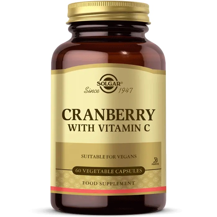 Solgar Fitocranberry - Integratore Alimentare con Mirtillo Rosso Americano e Vitamina C per il Benessere dell'Apparato Urinario - 60 Capsule Vegetali