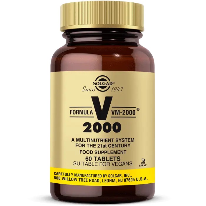 Solgar VM-2000 Supplement - Integratore Multivitaminico con Minerali Chelati, 60 Tavolette