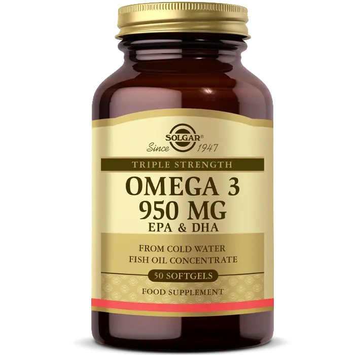 Solgar Neuro Pesce - Integratore Omega-3 950 mg - 50 Perle Softgel con EPA e DHA per il Benessere Cerebrale