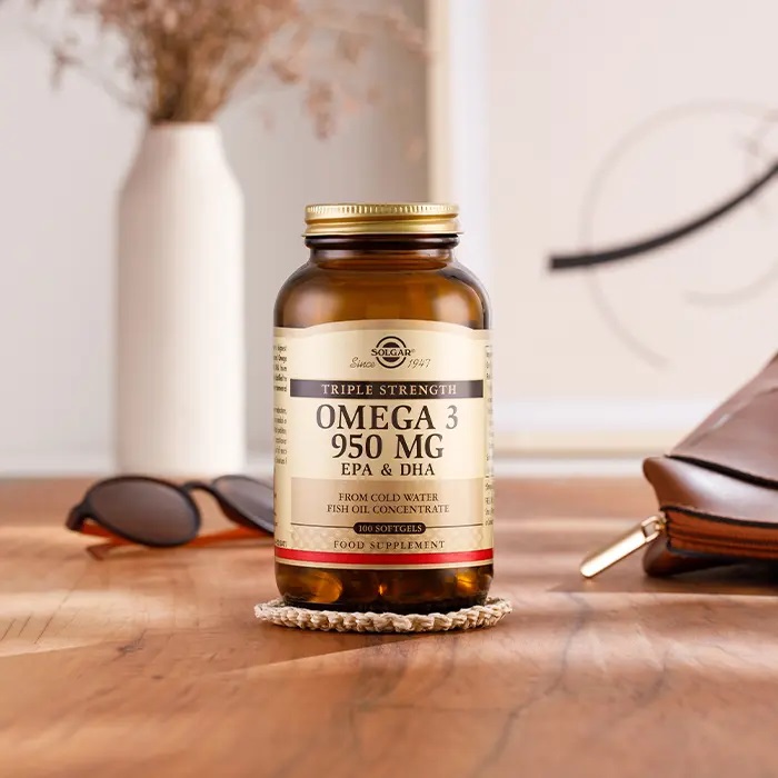 Solgar Neuro Pesce - Integratore Omega-3 950 mg - 50 Perle Softgel con EPA e DHA per il Benessere Cerebrale