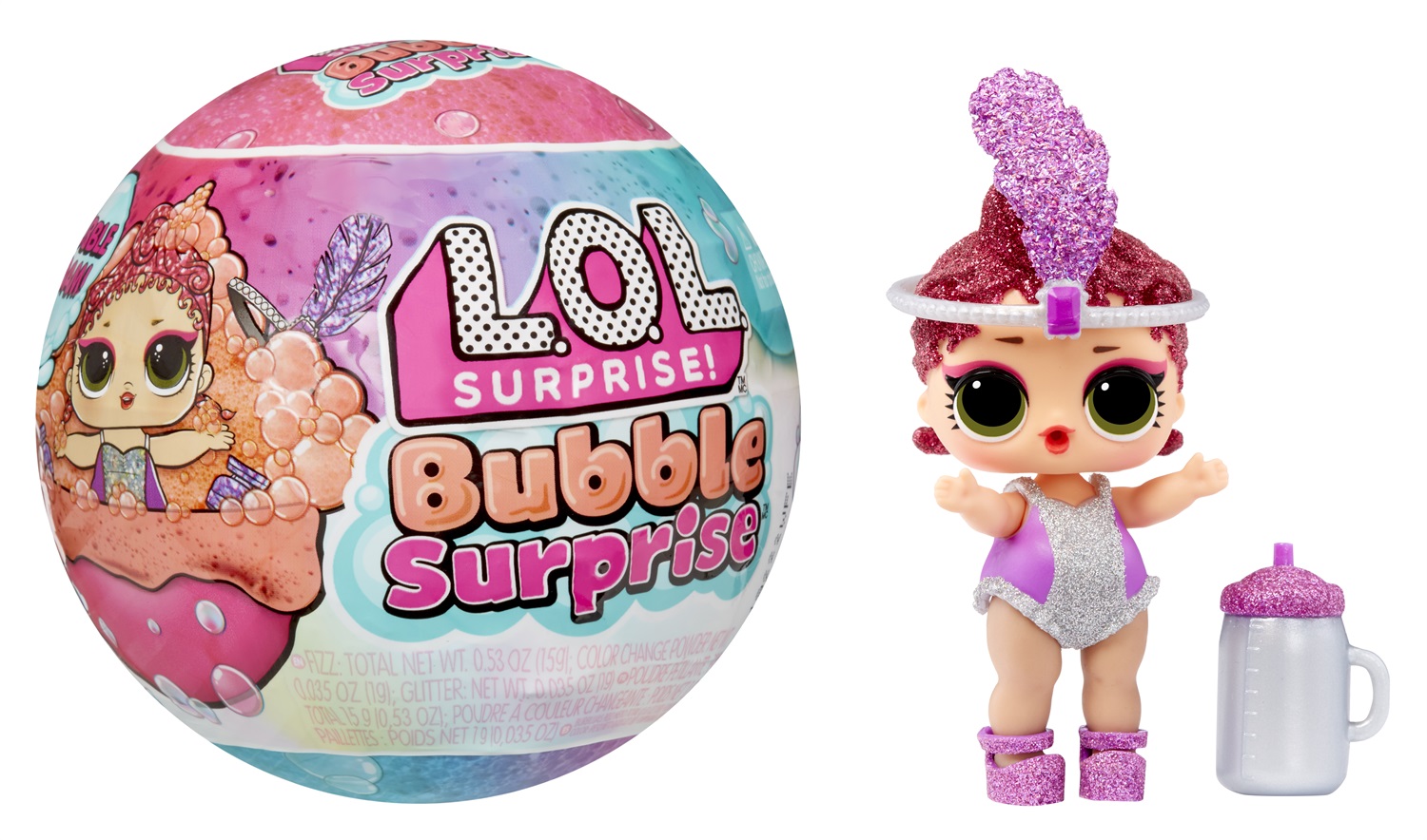 L.O.L. Surprise! Bubble Surprise - Bambole da Collezione con Bolle Glitterate, Assortimento Casuale, Età 4